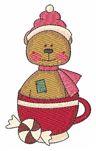 Christmas Cup Machine Embroidery Design
