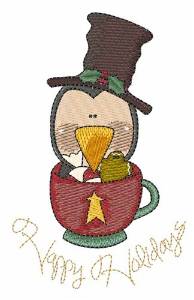 Picture of Holiday Penguin Machine Embroidery Design