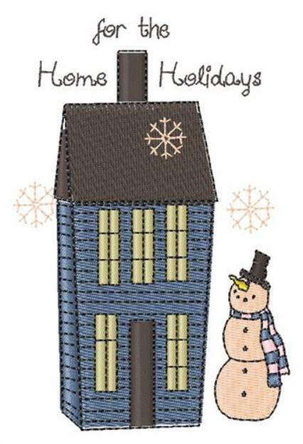 Picture of Holiday Home Machine Embroidery Design