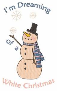 Picture of White Christmas Machine Embroidery Design