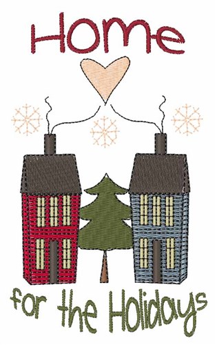 Holiday Home Machine Embroidery Design