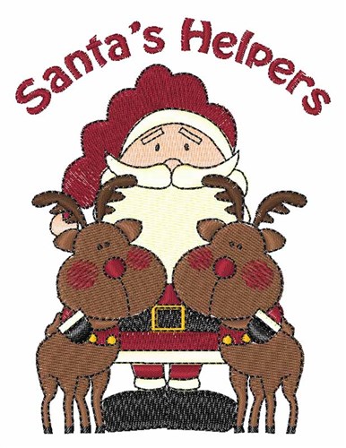 Santas Helpers Machine Embroidery Design