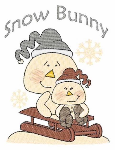 Picture of Snow Bunny Machine Embroidery Design