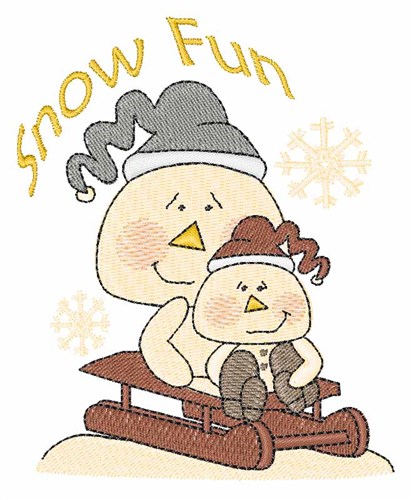 Snow Fun Machine Embroidery Design