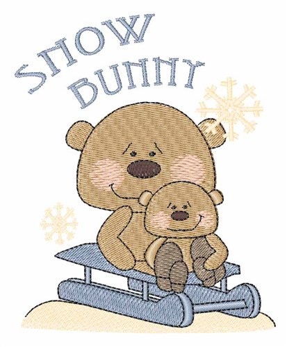 Snow Bunny Machine Embroidery Design