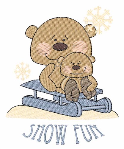 Snow Fun Machine Embroidery Design