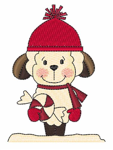 Holiday Sheep Machine Embroidery Design