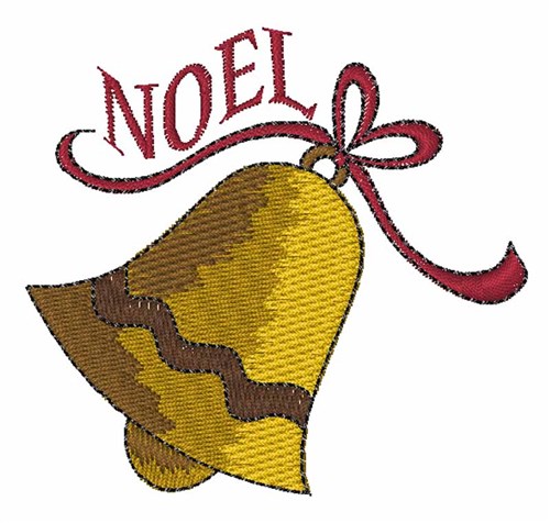 Noel Bell Machine Embroidery Design