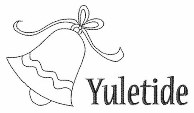 Picture of Yuletide Bell Outline Machine Embroidery Design