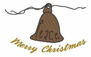 Picture of Merry Christmas Bell Machine Embroidery Design