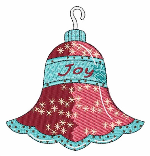Joy Ornament Machine Embroidery Design