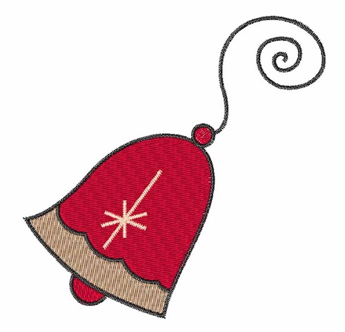Christmas Bell Machine Embroidery Design