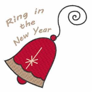 Picture of New Year Bell Machine Embroidery Design