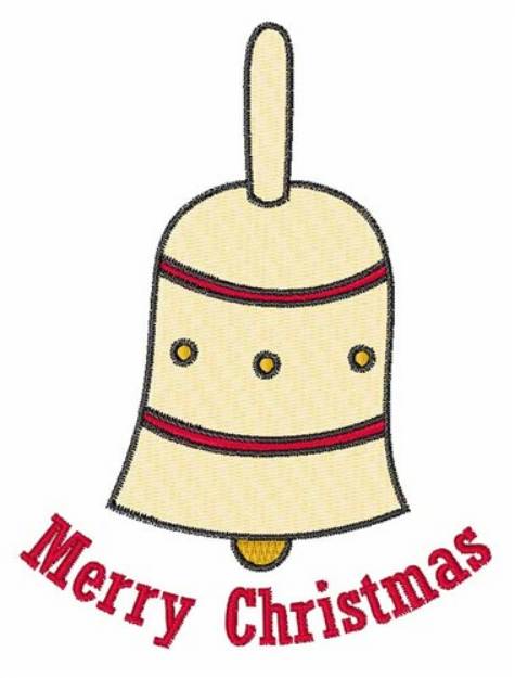 Picture of Merry Christmas Bell Machine Embroidery Design
