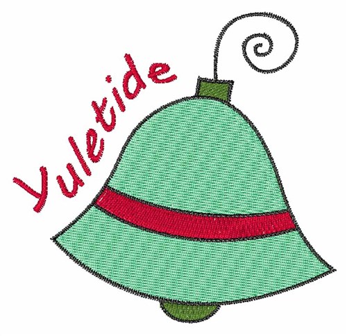 Yuletide Bell Machine Embroidery Design