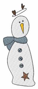 Picture of Holiday Snowman Machine Embroidery Design