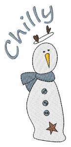 Picture of Chilly Snowman Machine Embroidery Design