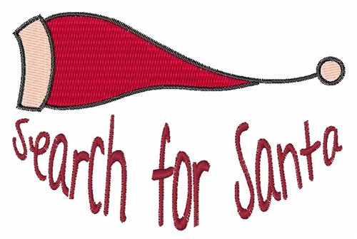 Search For Santa Machine Embroidery Design