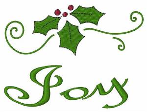 Picture of Joy Holly Machine Embroidery Design