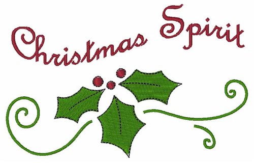 Christmas Spirit Machine Embroidery Design