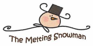 Picture of Meltilng Snowman Machine Embroidery Design