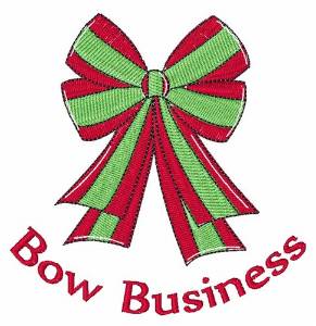 Picture of Bow Business Machine Embroidery Design