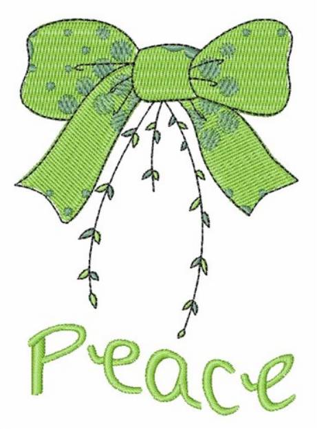 Picture of Peace Bow Machine Embroidery Design