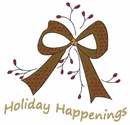 Holiday Happenings Machine Embroidery Design