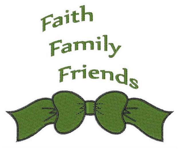 Picture of Faith Friends Machine Embroidery Design