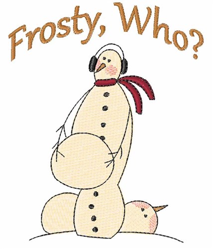 Frosty Who Machine Embroidery Design