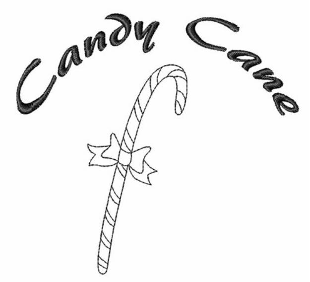 Picture of Cane Outline Machine Embroidery Design