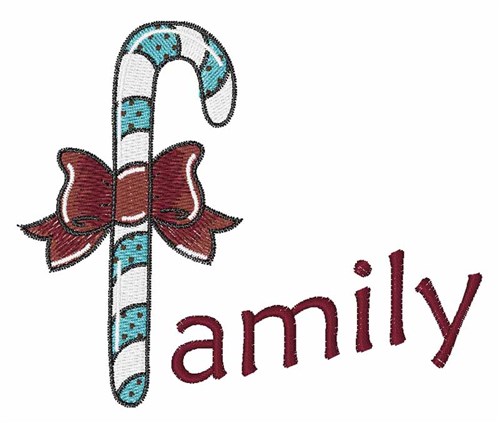 Family Candy Machine Embroidery Design
