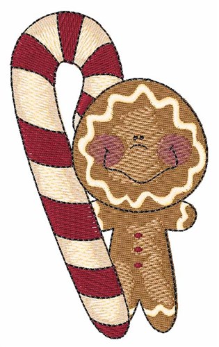 Gingerbread & Candy Machine Embroidery Design