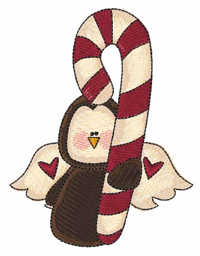 Penguin Angel Machine Embroidery Design