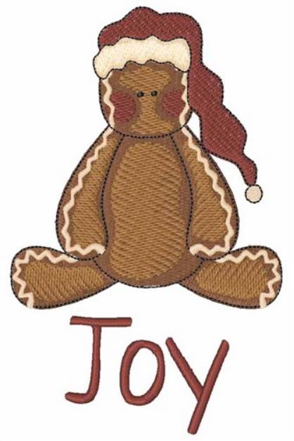 Picture of Joy Gingerbread Machine Embroidery Design