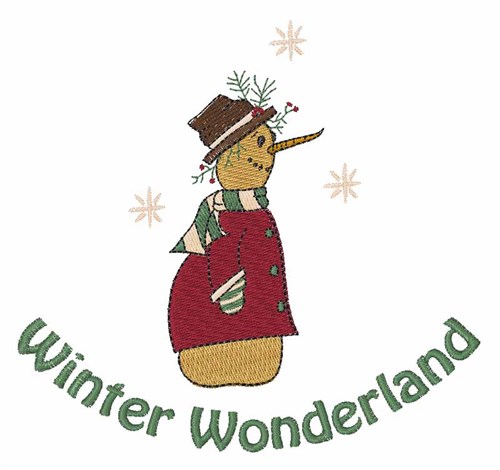 Winter Wonderland Machine Embroidery Design