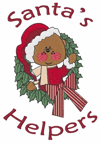 Santas Helpers Machine Embroidery Design