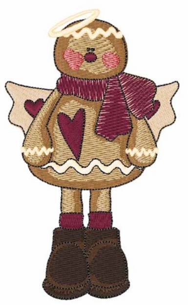 Picture of Gingerbread Angel Machine Embroidery Design