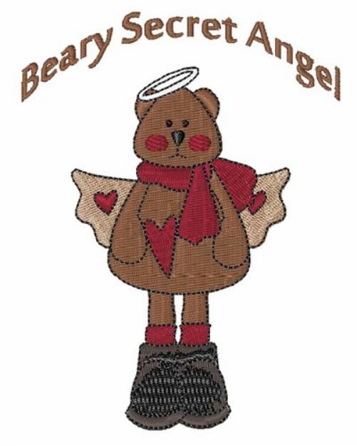 Picture of Secret Angel Machine Embroidery Design