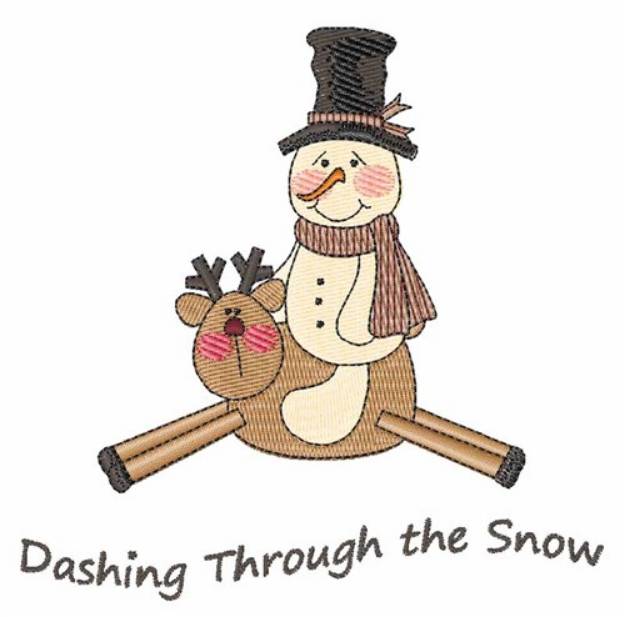 Picture of Through The Snow Machine Embroidery Design