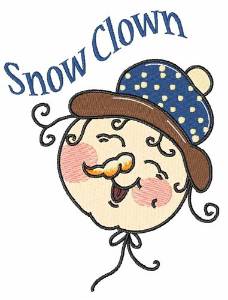 Picture of Snow Clown Machine Embroidery Design