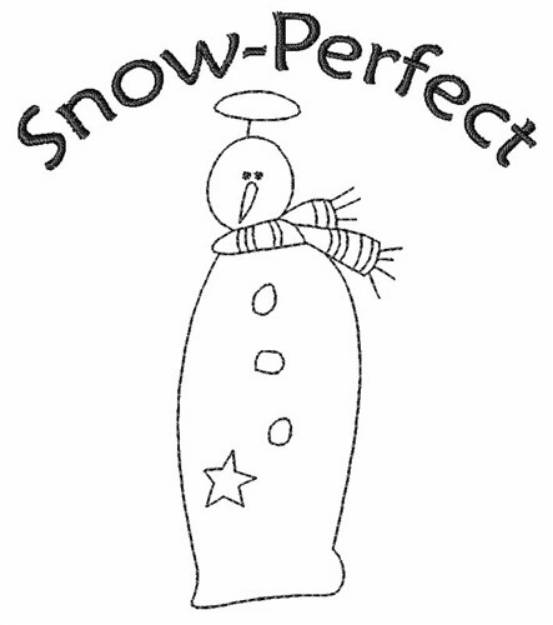 Picture of Snow Perfect Outline Machine Embroidery Design