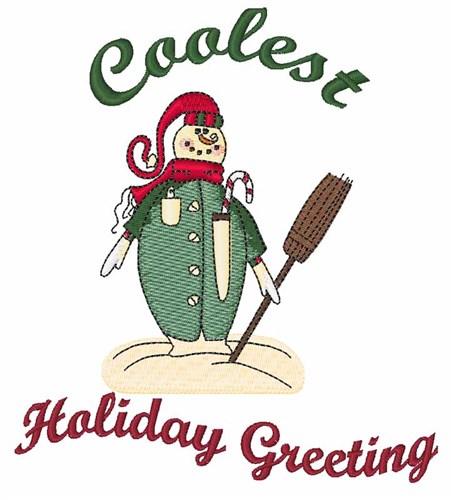 Coolest Greeting Machine Embroidery Design