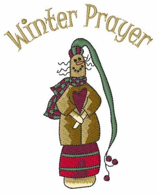 Picture of Winter Prayer Machine Embroidery Design