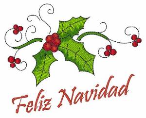 Picture of Feliz Navidad Machine Embroidery Design