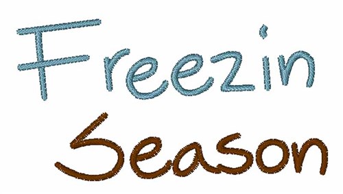 Freezin Season Machine Embroidery Design