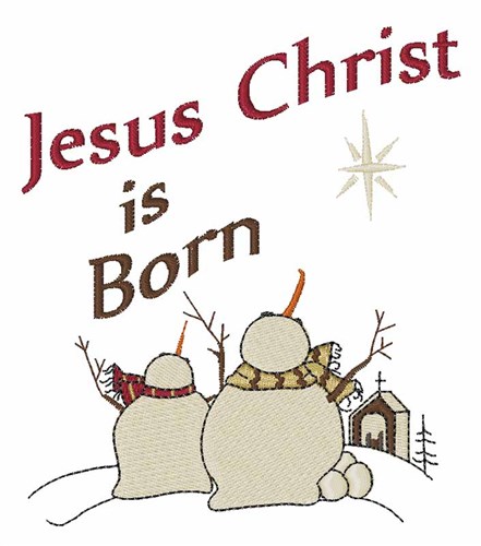 Jesus Is Born Machine Embroidery Design