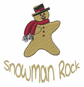 Picture of Snowman Rock Machine Embroidery Design