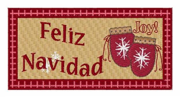 Picture of Navidad Tag Machine Embroidery Design