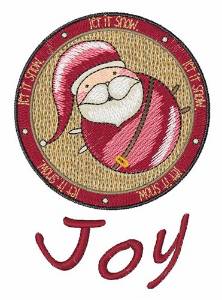Picture of Joy Santa Machine Embroidery Design